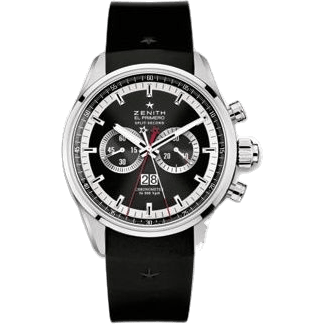 Zenith El Primero Rattrapante Stainless Steel / Black / Rubber 03.2050.4026/91.R530