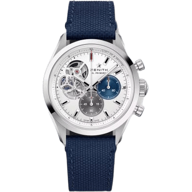 Zenith Chronomaster Open Stainless Steel / Silver / Rubber 03.3300.3604/69.C823