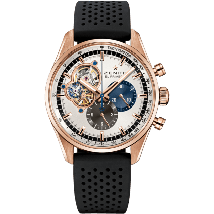 Zenith El Primero Chronomaster 1969 Gold / Silver / Rubber 18.2040.4061/69.R576