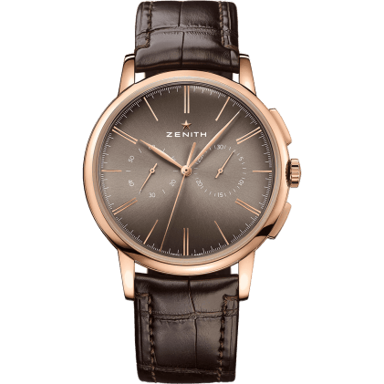 Elite Chronograph Classic Rose Gold / Grey / Alligator