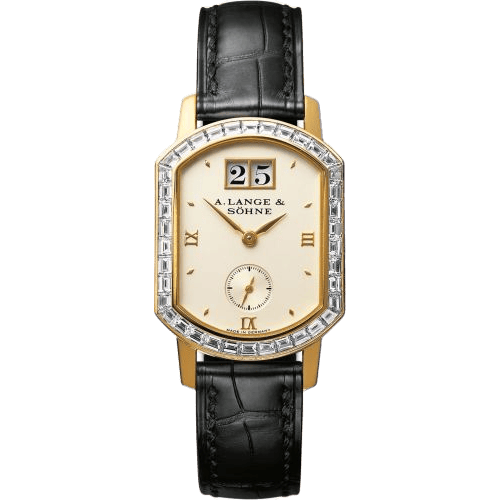 Arkade Big Date Yellow Gold - Baguette / Champagne