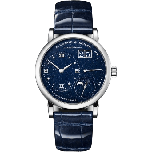 Kleine Lange 1 Moonphase White Gold / Gold-Flux