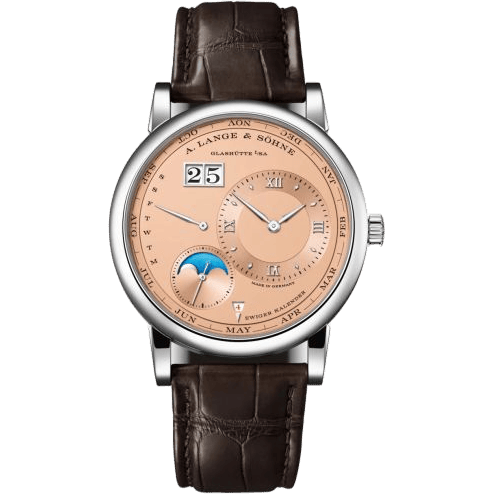 Lange 1 Perpetual Calendar White Gold / Pink