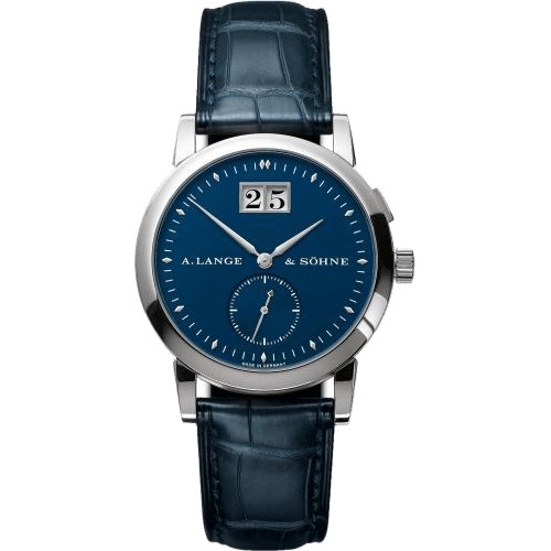 Saxonia Big Date White Gold / Blue