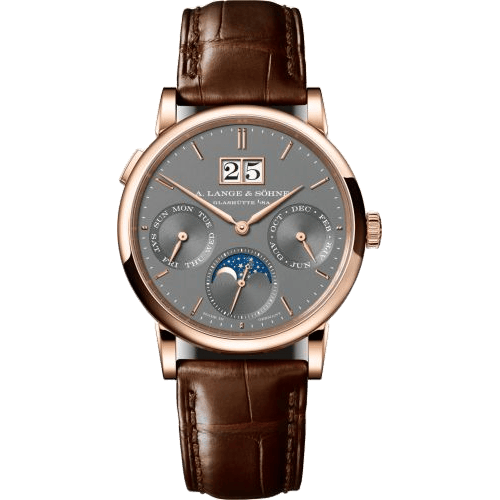 Saxonia Annual Calendar Pink Gold / Grey