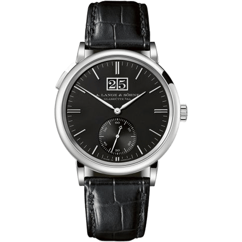 Saxonia Outsize Date White Gold / Black
