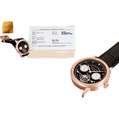 Tourbillon Pour le Mérite Pink Gold / Black