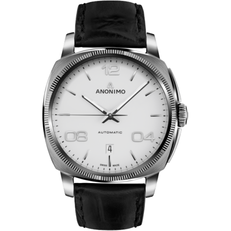 Epurato Automatic Stainless Steel / White / Leather