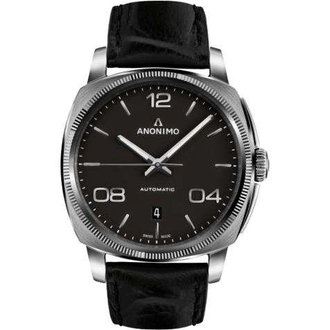 Epurato Automatic Stainless Steel / Anthracite / Leather