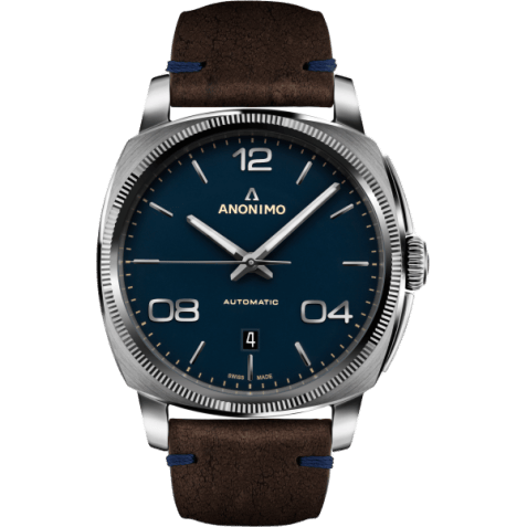 Epurato Automatic Stainless Steel / Blue / Leather