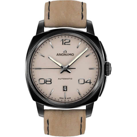 Epurato Automatic Stainless Steel / DLC / Sand / Leather