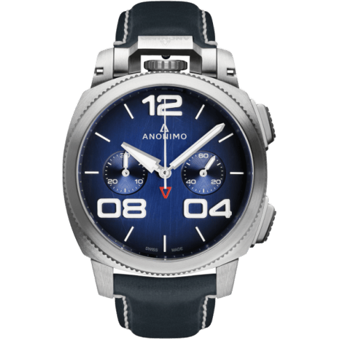 Militare Chrono Stainless Steel / Blue / Leather