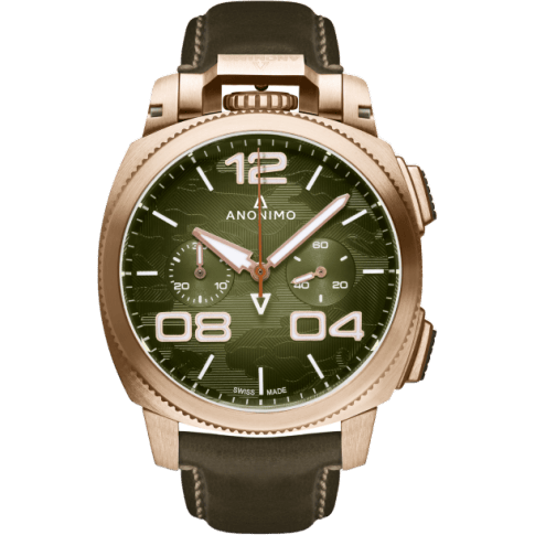 Militare Automatic Bronze / Green Camouflage / Leather
