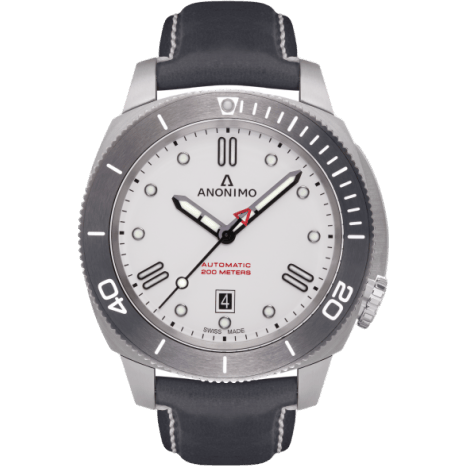 Nautilo Automatic Stainless Steel / White / Leather