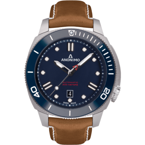 Nautilo Automatic Stainless Steel / Blue / Leather
