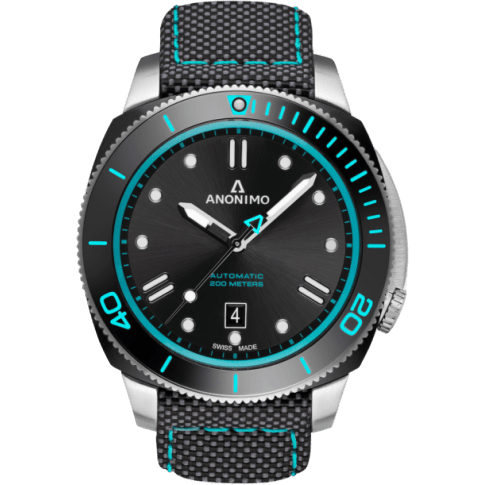 Nautilo Automatic Stainless Steel / DLC / Black / Canvas