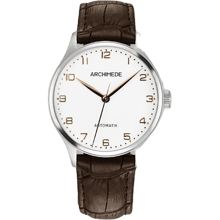 Klassik 36 TwoTone / Silver / Brown Leather