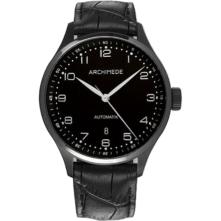 Klassik 42 TwoTone Stainless Steel / PVD / Black / Black Leather
