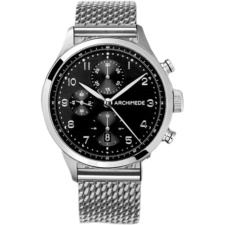 Klassik Chronograph Stainless Steel / Black / Bracelet