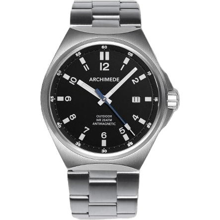 OutDoor 41 AntiMag Stainless Steel / Black / Bracelet
