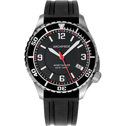 SportTaucher Stainless Steel / Black / Rubber