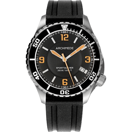 SportTaucher Stainless Steel / Black / Rubber