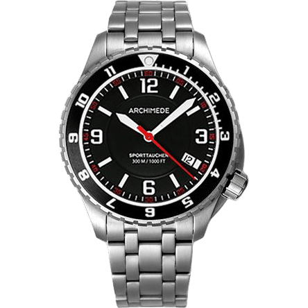SportTaucher GMT Stainless Steel / Black / Bracelet