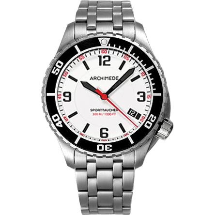SportTaucher Stainless Steel / White / Bracelet