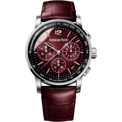 CODE 11.59 Chronograph Selfwinding White Gold / Burgundy