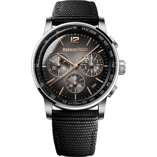CODE 11.59 Chronograph Selfwinding White Gold / Rose Gold / Grey / Fabric