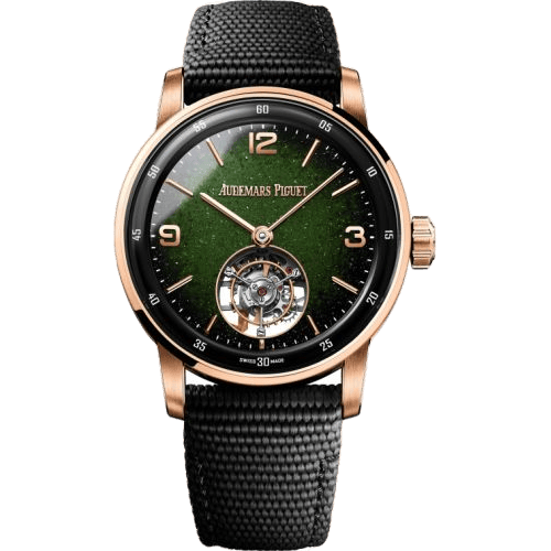 CODE 11.59 Tourbillon Selfwinding Ceramic - Pink Gold / Green Aventurine