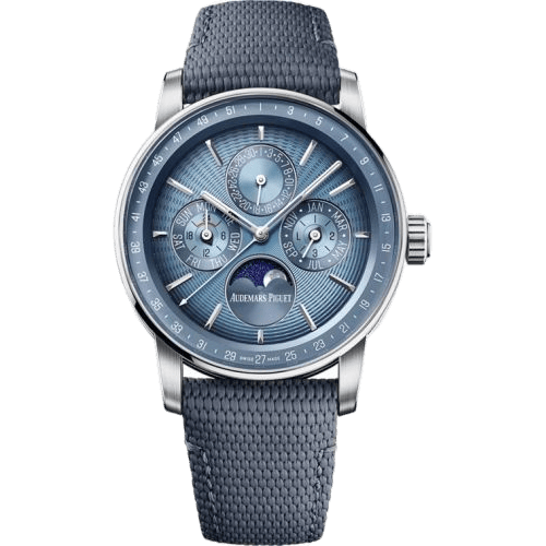 CODE 11.59 Perpetual Calendar White Gold / Smoked Blue