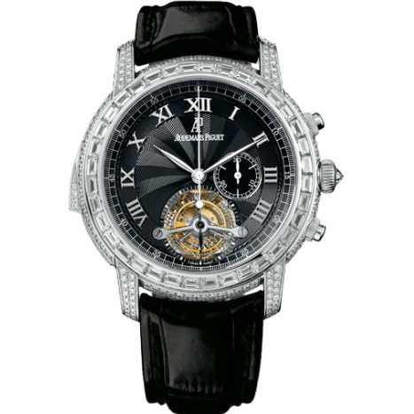 Jules Audemars Minute Repeater Tourbillon Chronograph White Gold / Diamond / Black