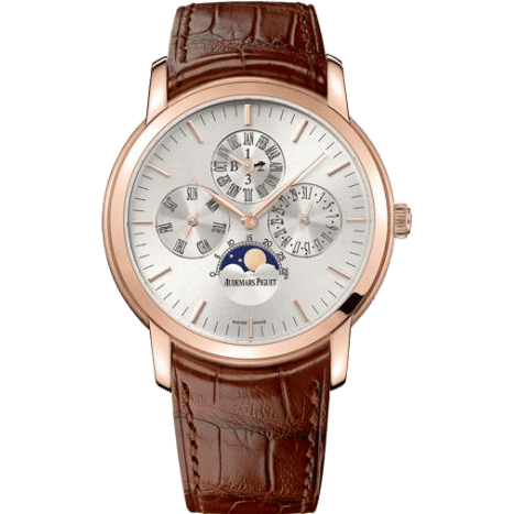 Jules Audemars 26390 Perpetual Calendar Pink Gold / Silver