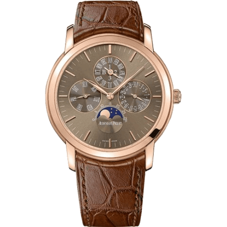 Jules Audemars 26390 Perpetual Calendar Pink Gold / Brown