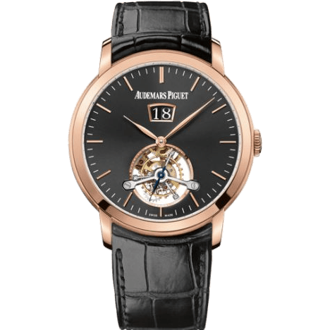 Jules Audemars Tourbillon Grande Date Pink Gold / Black