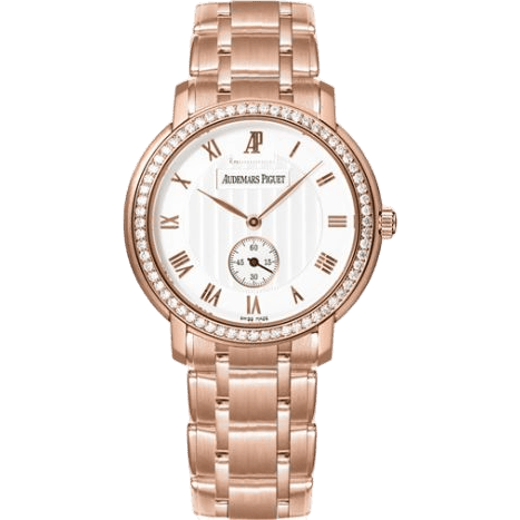 Jules Audemars Small Seconds Pink Gold / Diamond / Silver / Bracelet