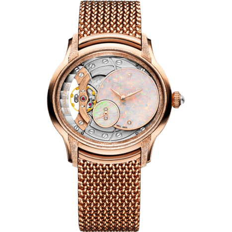 Millenary Hand-wound Frosted White Gold / Opal / Bracelet