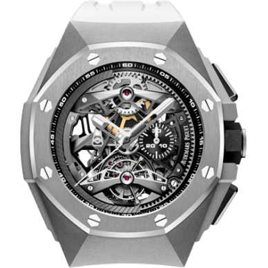 Royal Oak Concept Tourbillon Chronograph Openworked Selfwinding Titanium / White