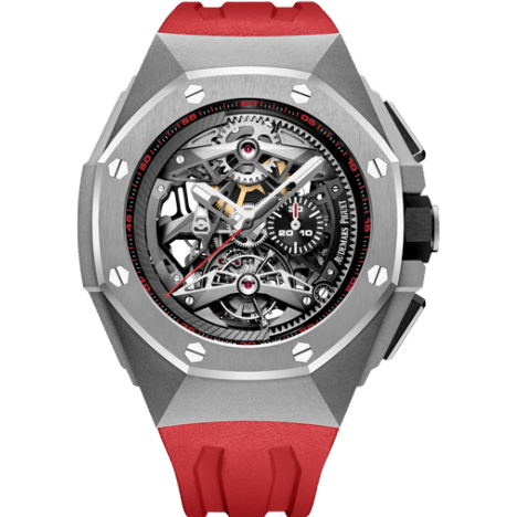 Royal Oak Concept Tourbillon Chronograph Openworked Selfwinding Titanium / Red