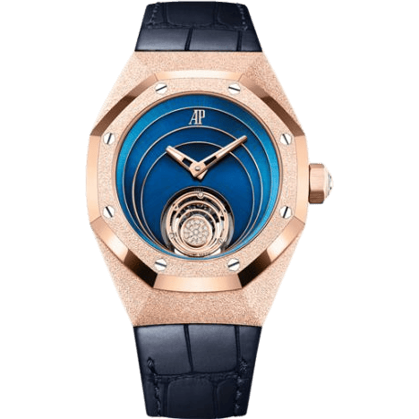 Audemars Piguet Royal Oak Concept Frosted Gold Flying Tourbillon Pink Gold / Blue