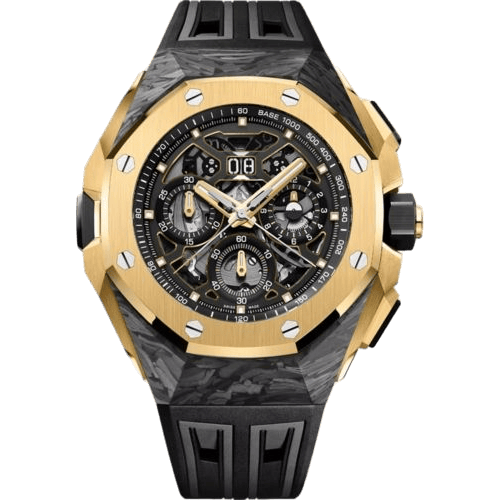 Royal Oak Concept Split Second Chronograh GMT Large Date CFT Carbon - Yellow Gold / Skeleton