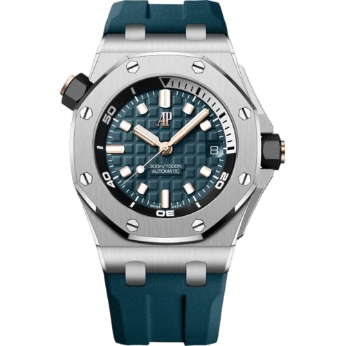 Royal Oak Offshore Diver Stainless Steel / Teal Blue