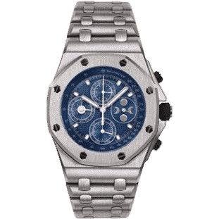 Royal Oak OffShore 25854 Perpetual Calendar White Gold / Blue