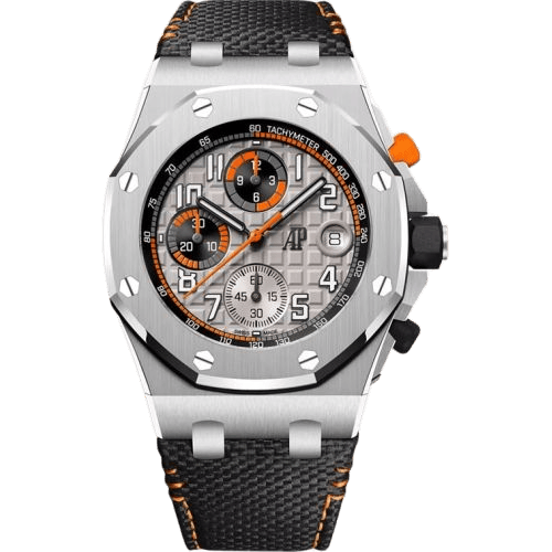 Royal Oak Offshore Stainless Steel / Silver - Orange / Bracelet