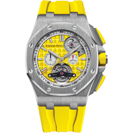 Royal Oak Offshore Tourbillon Chronograph Selfwinding Stainless Steel / Yellow