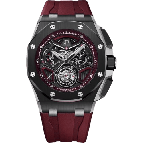 Royal Oak Offshore Flying Tourbillon Chronograph Ceramic - Titanium / Burgundy