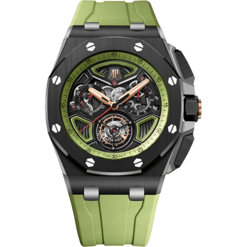 Royal Oak Offshore Flying Tourbillon Chronograph Ceramic - Titanium / Green