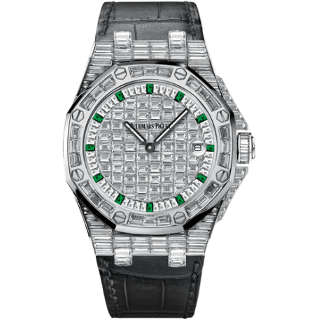 Royal Oak OffShore 67543 Lady Quartz Emerald Hour