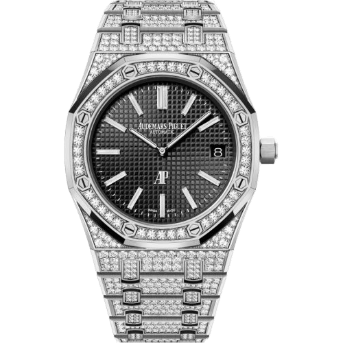 Royal Oak Extra-Thin White Gold / Diamond / Black